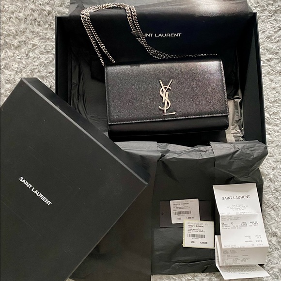 Saint Laurent Handbags - NEW Saint Laurent Kate Medium Chain Bag w/Receipt